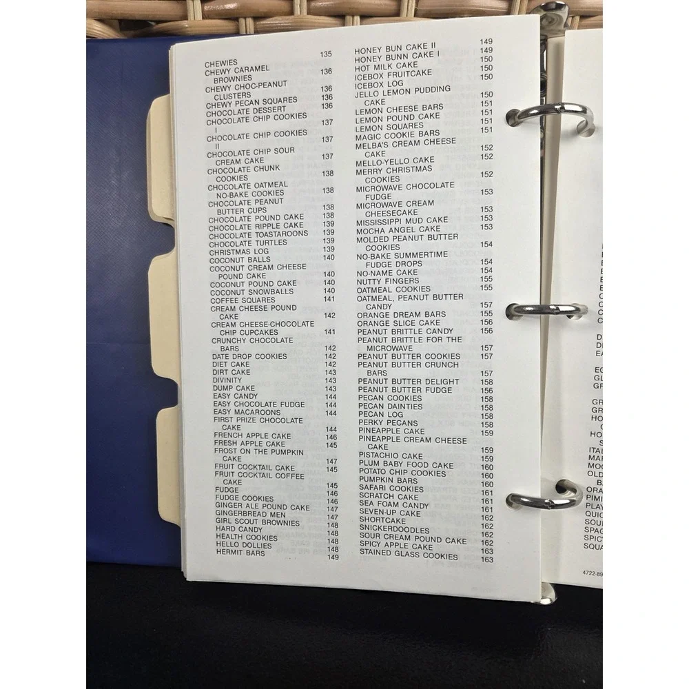 Wilson Christian Academy Cookbook Wilson, North Carolina 1989 3 Ring Binder